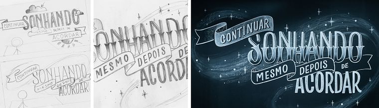 Lettering com giz para murais