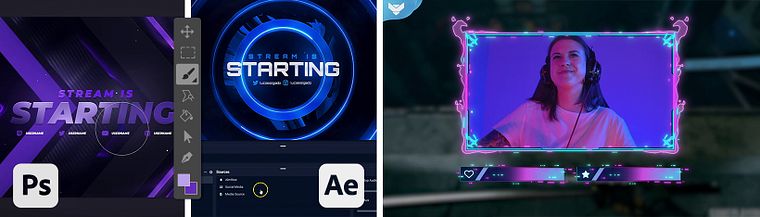 Diseño de un paquete para streaming en Twitch: sube el nivel de tu canal