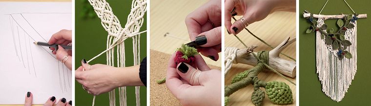Macramé en 3D: crea tapices botánicos