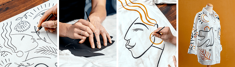 Introducción a la pintura a mano sobre prendas