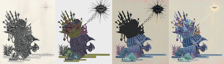 Ilustrasi Digital dengan Teknik Tinta Jepang