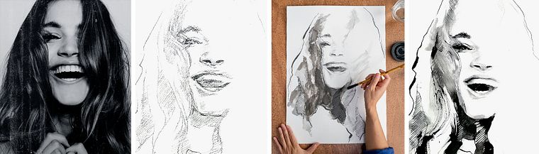 Mindful Painting with India Ink