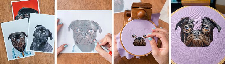Lively Pet Portraits: Fur Embroidery Techniques