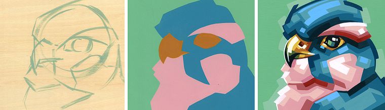 Stylized Acrylic Painting: Explore Color and Shape
