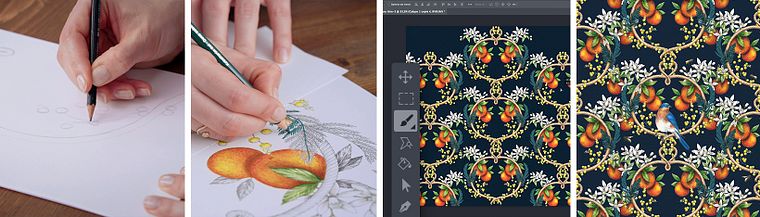 Patrones naturales: del boceto a Photoshop