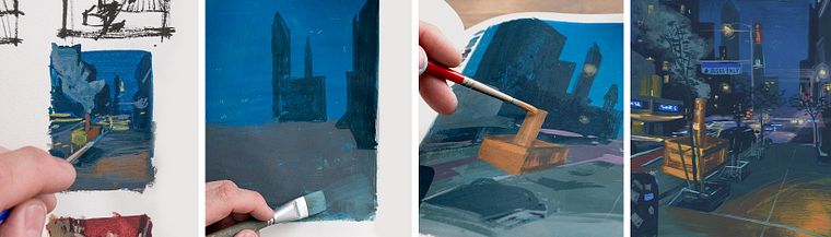 Sketchbook con gouache para pintar tu entorno