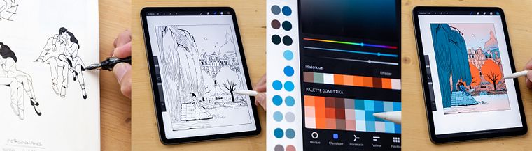 Ilustração urbana com Procreate