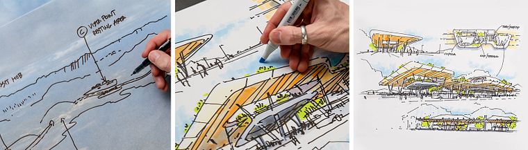 Architectural Freehand Concept Sketching