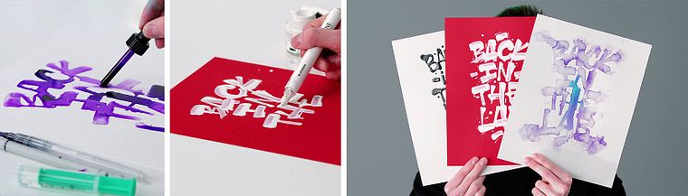 Techniki letteringu freestyle