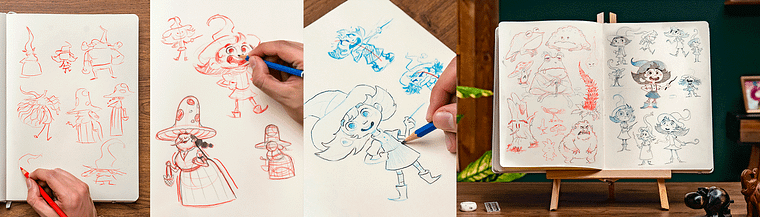 Drawing Journal: Create Fantasy Characters