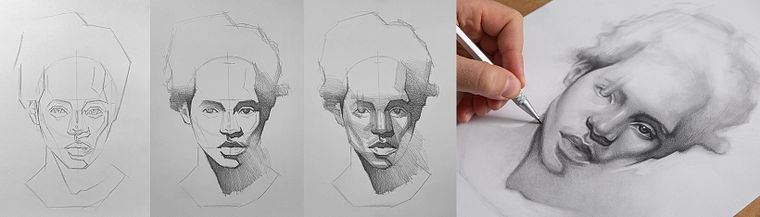 Pencil Portraits: Light, Shadow, and Proportion