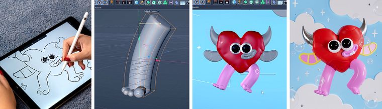 Playful Creature Design in Cinema 4D