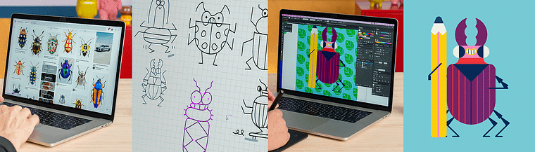 Vector Character Design With Geometric Shapes
