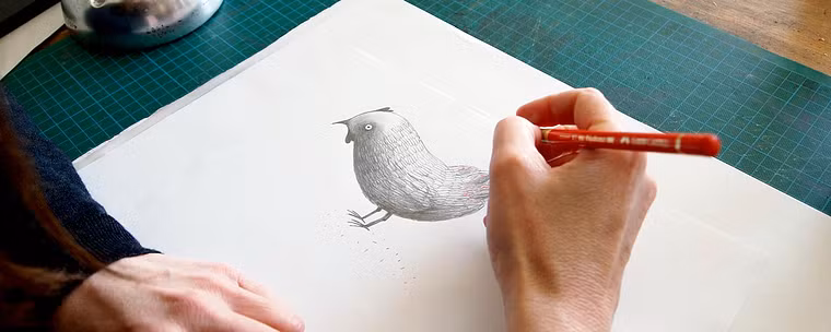 Illustration und Bau eines Papiertheaters