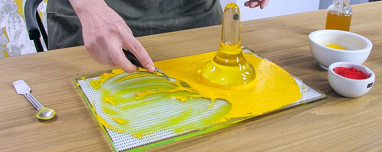 Préparation d’aquarelles artisanales
