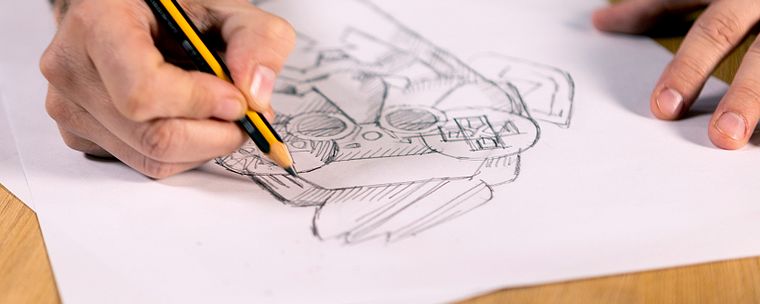 Ilustración de retratos satíricos