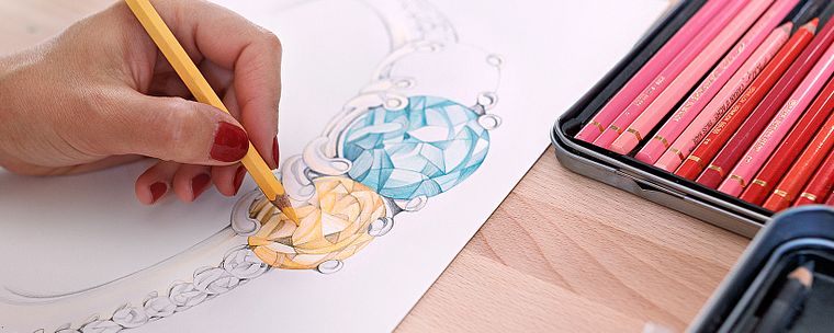 Ilustracja komercyjna kredkami