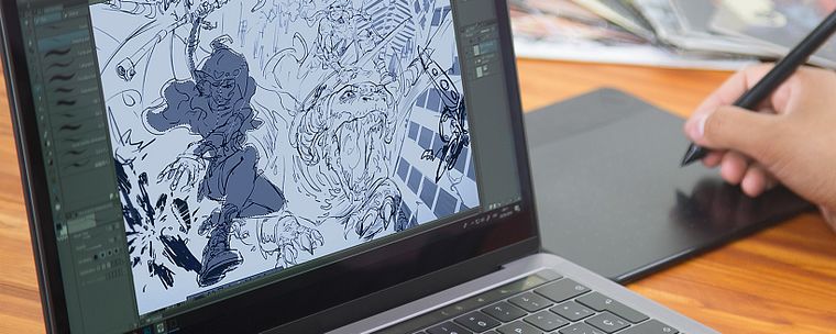 Digitale Illustration der Fantasie und der Science-Fiction