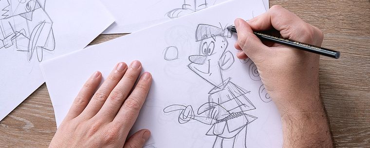Character design rétro per animazione