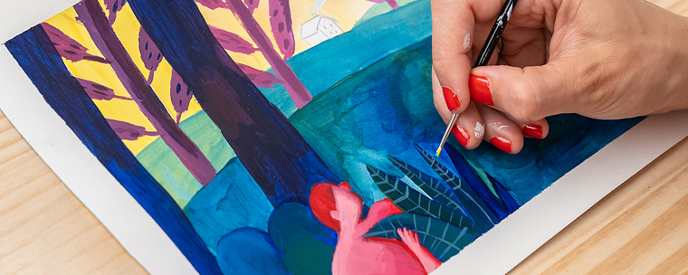 Techniques de couleur et d’éclairage à la peinture acrylique