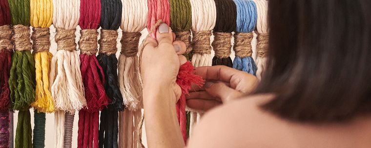 Macramé : techniques de tissu noué