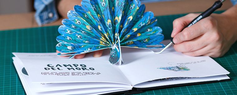 Schöpfung von Pop-up-Büchern