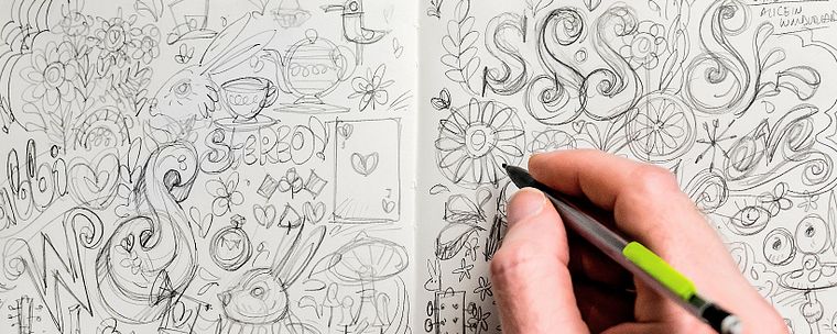 Illustration und Lettering für Schallplattencover