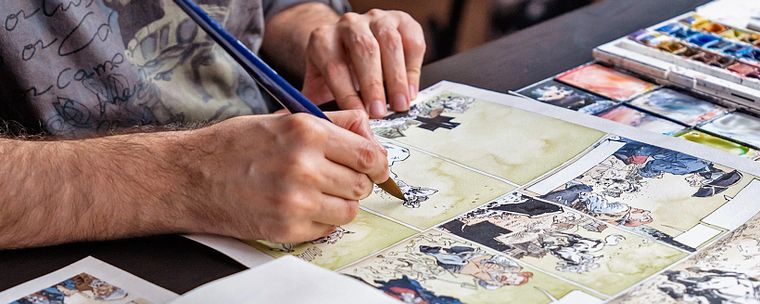 Watercolor Coloring for Comics and Illustrations