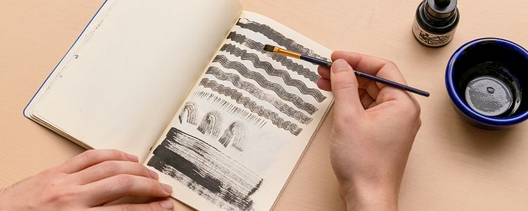 Carnet expérimental pour projets d'illustration