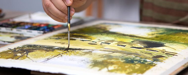 Natürliche Aquarelllandschaften