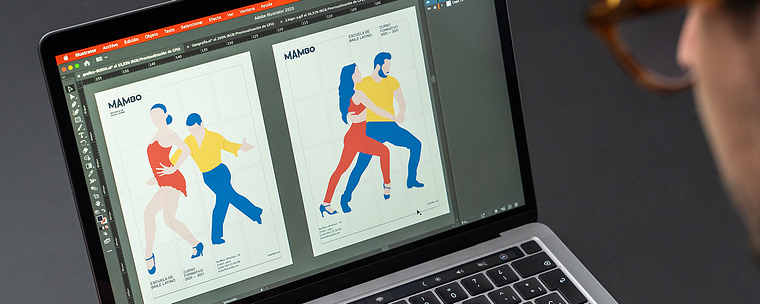 Design des grafischen Universums einer Marke