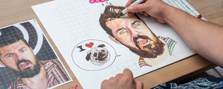 Creative Portraits with Markers 