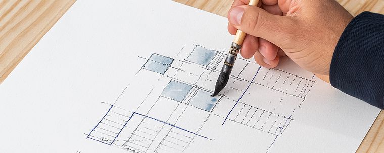 Sketching architettonico per illustrazioni urbane