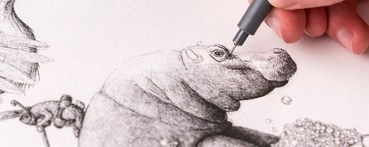 Surrealistic Fineliner Illustration