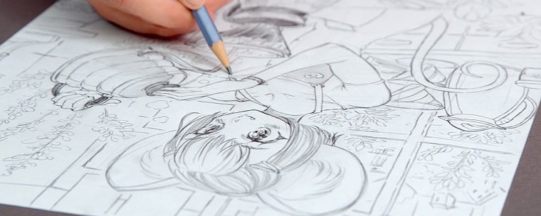 Desenho de personagens mangá do zero