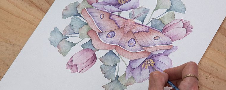 Disegno e composizione naturalistica ad acquerello