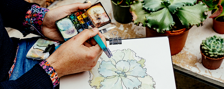 Botanisches Zeichenheft: ein meditativer Ansatz
