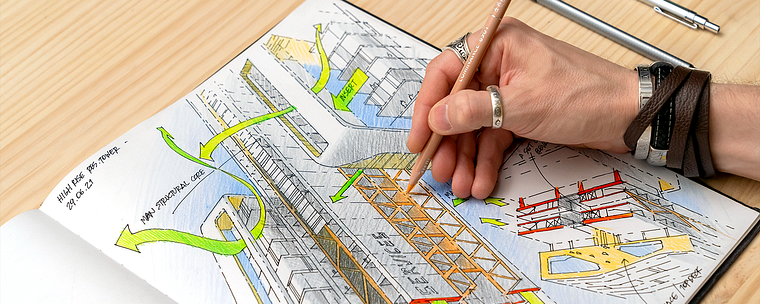 Dibujo arquitectónico: de la imaginación a la conceptualización