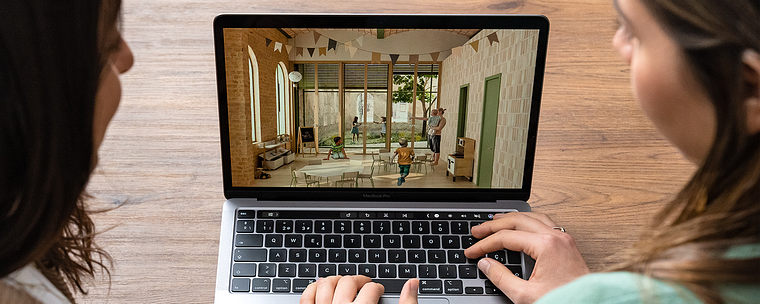 Render e colagem digital para visualização arquitetônica