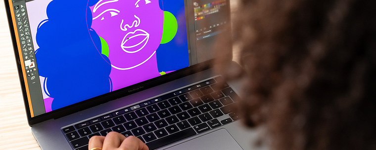 Lebhaftes Charakterdesign mit den Farben der Inklusion