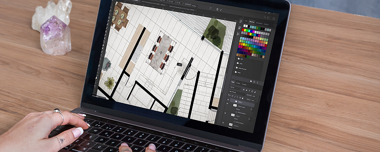 Post-production de plans architecturaux sur Photoshop