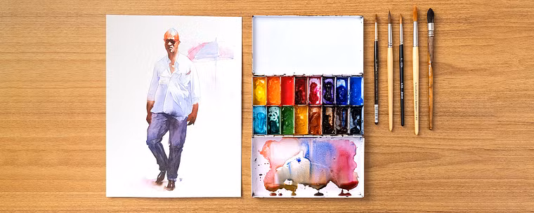 Sketching People with Watercolor