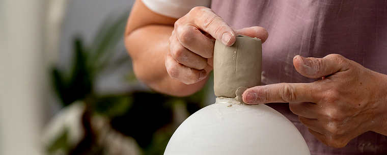 Ceramic Lamp Creation Using Found Objects