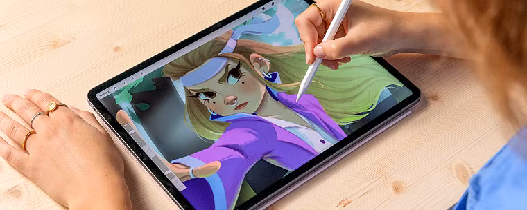 Création d'héroïnes de cartoon avec Procreate