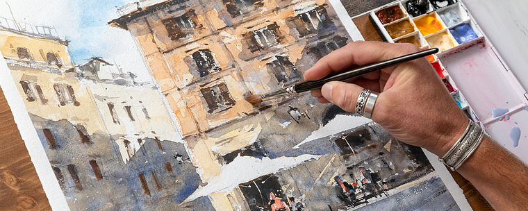 Modern Techniques for Watercolor Cityscapes