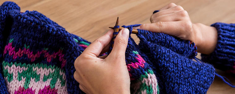 Design e tricô com a técnica jacquard