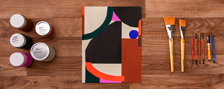 Ontwerp composities voor abstracte kunst