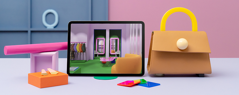 Diseño de espacios comerciales llenos de color