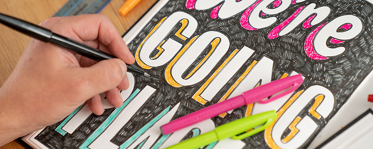 Carnet de croquis et lettering manuel : libérer sa créativité