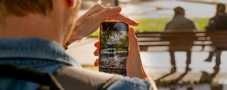 Fotografia de rua com seu celular: cor e composição